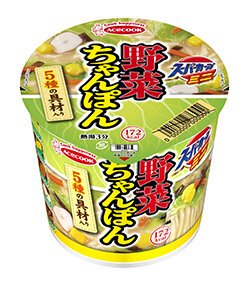 エースコック スーパーカップミニ　野菜ちゃんぽん