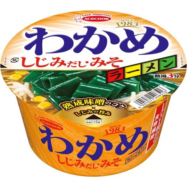 エースコック わかめラーメン　しじみだし・みそ