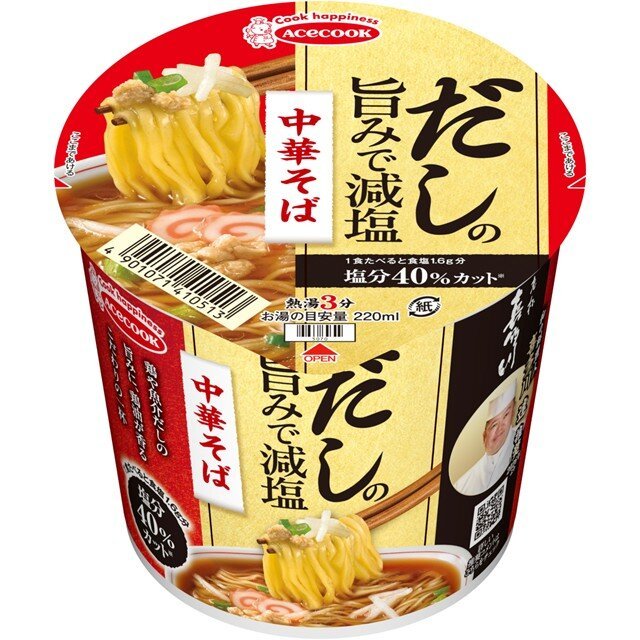 エースコック だしの旨みで減塩　中華そば