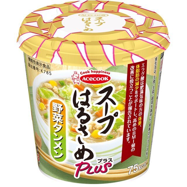 エースコック スープはるさめプラス　野菜タンメン