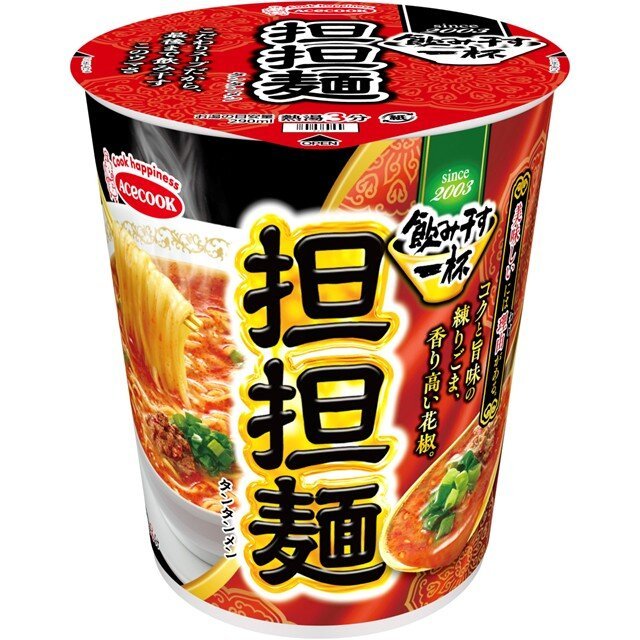 エースコック タテ型　飲み干す一杯　担担麺