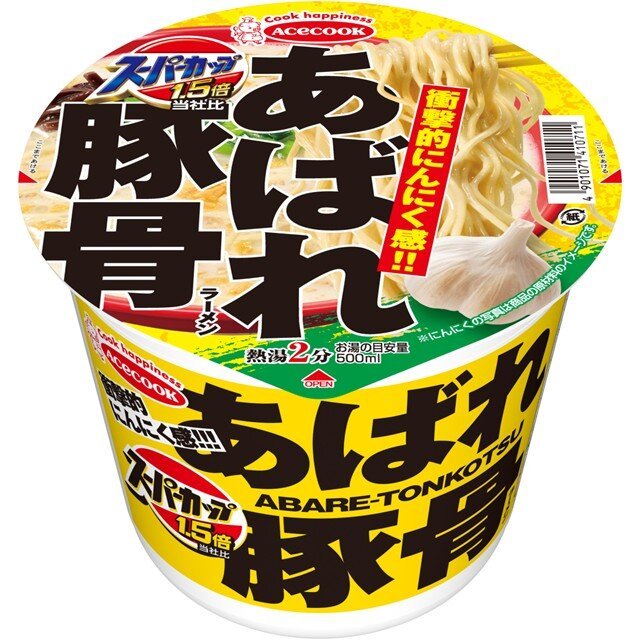 エースコック スーパーカップ1.5倍　あばれ豚骨ラーメン