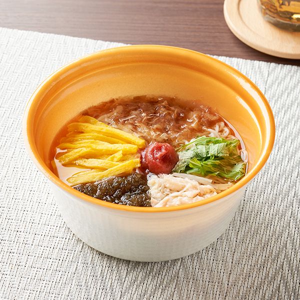ファミリーマート 梅と蒸し鶏のあったかそうめん 2022年11月29日