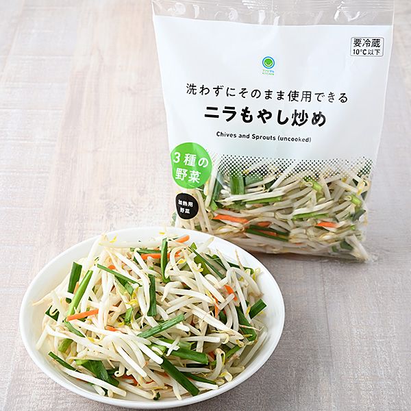 ファミリーマート 【関東】洗わずにそのまま使用できるニラもやし炒め 2024年4月21日