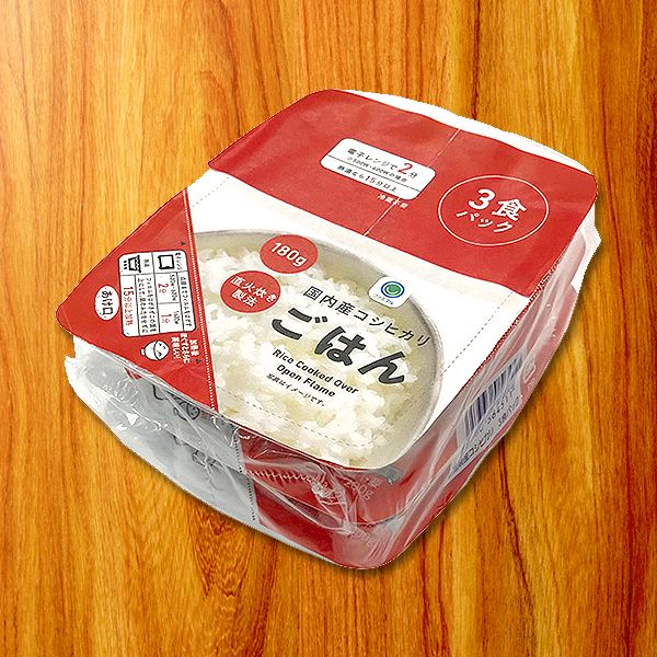ファミリーマート 国内産コシヒカリごはん 180G 3食パック 2022年2月23日