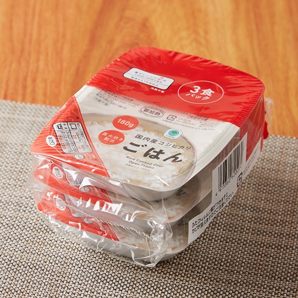 ファミリーマート 国内産コシヒカリごはん 180G 3食パック
