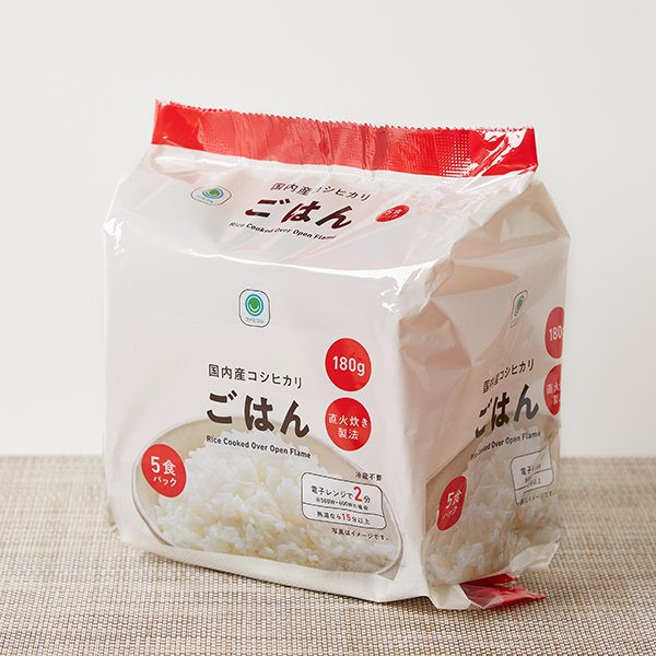 ファミリーマート 国内産コシヒカリごはん 180G 5食パック