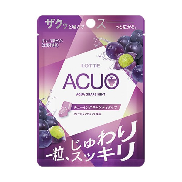 ファミリーマート ロッテ アクオアクアグレープミントチューイングキャンディ