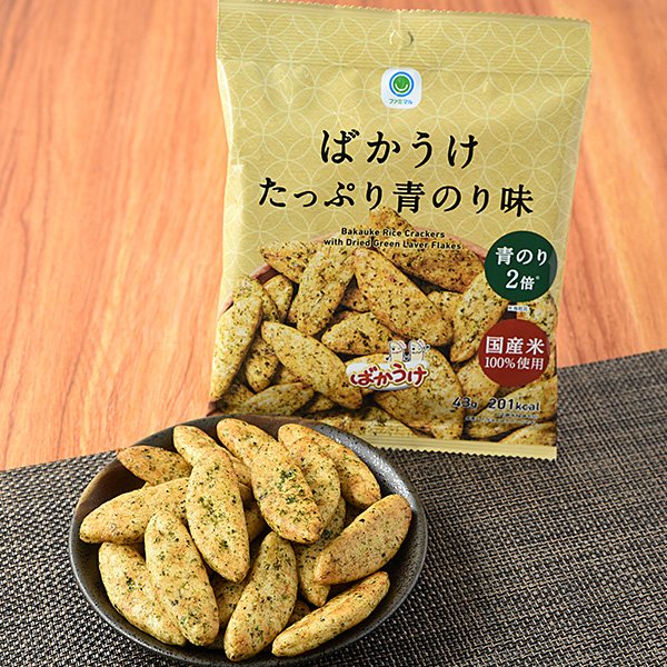 ファミリーマート ばかうけたっぷり青のり味