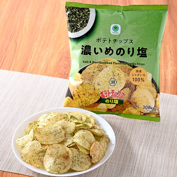ファミリーマート ポテトチップス濃いめのり塩
