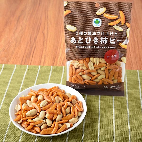ファミリーマート 2種の醤油で仕上げたあとひき柿ピー