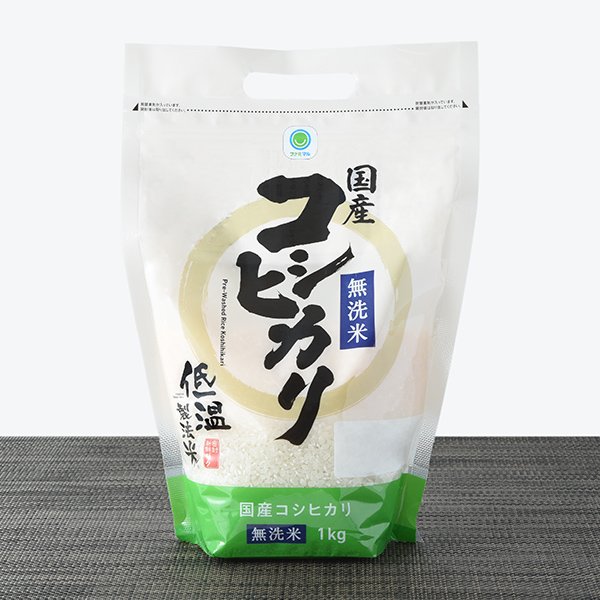 ファミリーマート 低温製法米 国産コシヒカリ無洗米1kg