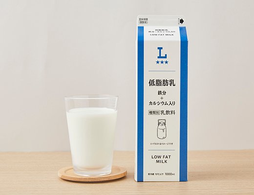 ローソン 低脂肪乳 鉄分+カルシウム入り