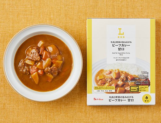 ローソン 牛肉と野菜の旨み広がるビーフカレー 甘口