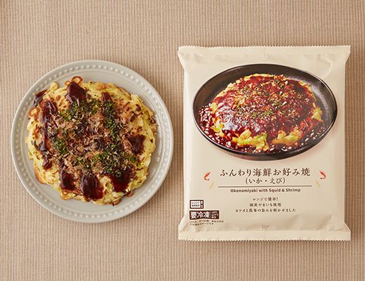 ローソン ふんわり海鮮お好み焼(いか・えび) 2025年6月18日