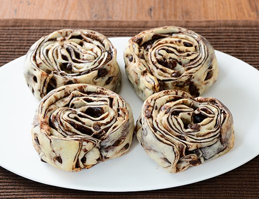 ローソン もっちりとしたチョコパン 4個入