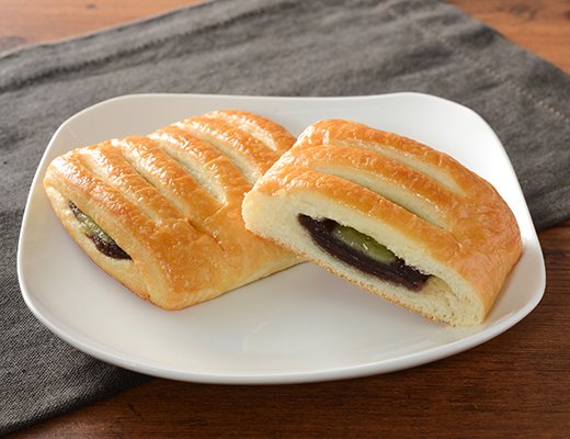 ローソン つぶあん&カスタードデニッシュ 2個入