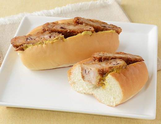ローソン いかメンチカツロール 粒マスタードソース