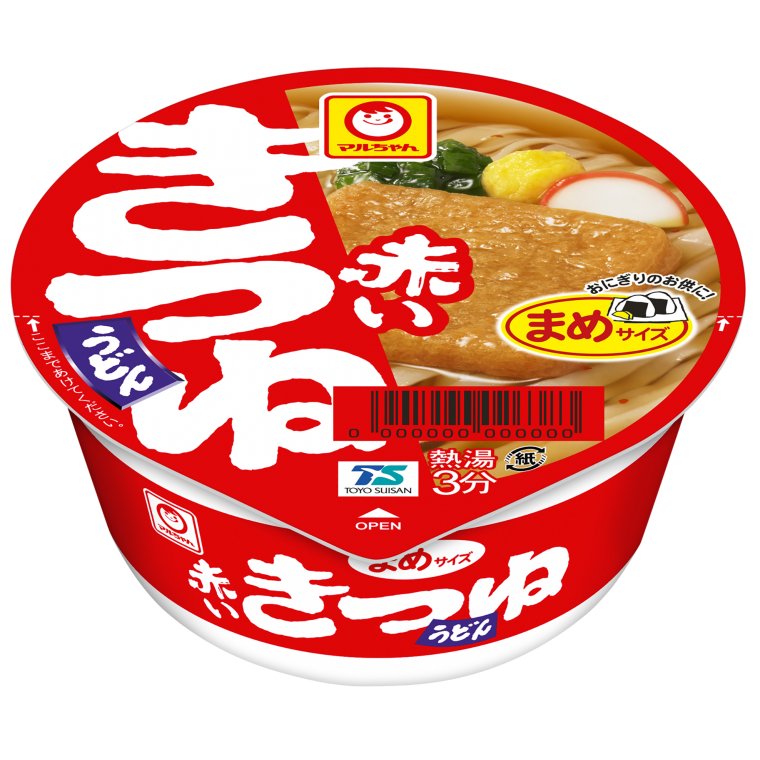 東洋水産 赤いまめきつねうどん 西