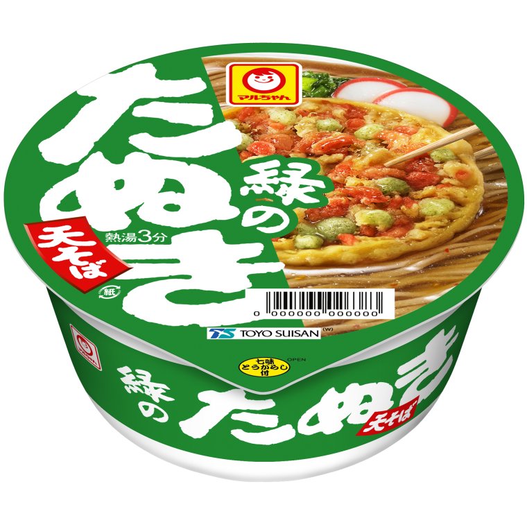 東洋水産 緑のたぬき天そば 西