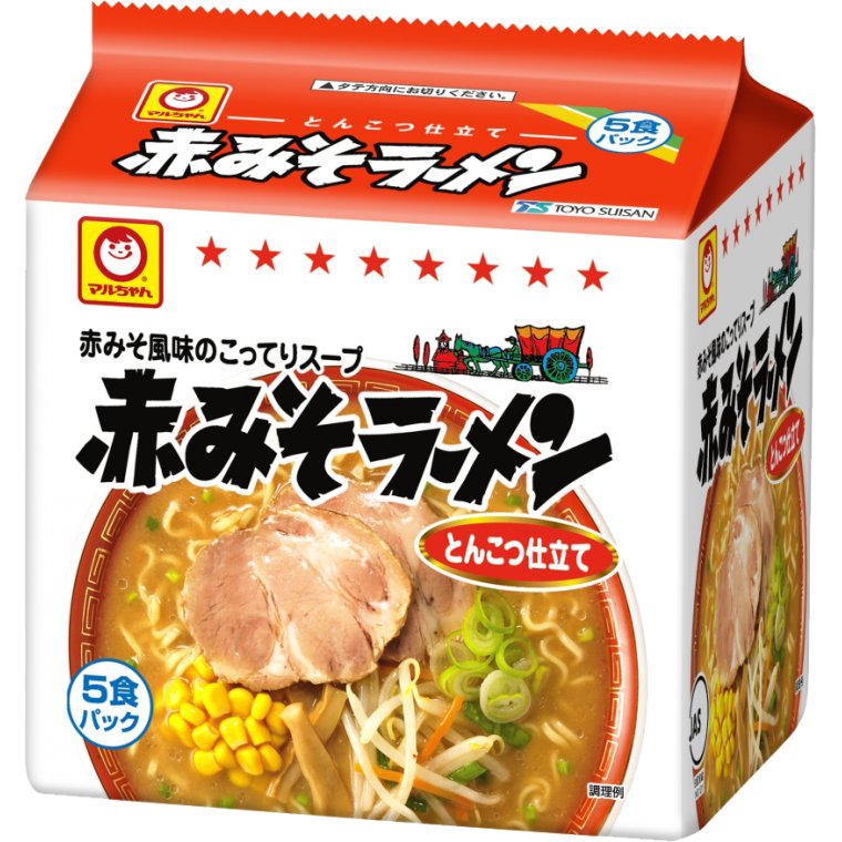 東洋水産 赤みそラーメン 5食パック