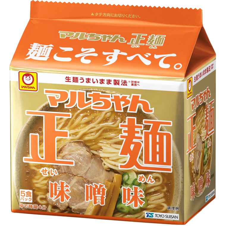 東洋水産 マルちゃん正麺 味噌味 5食パック