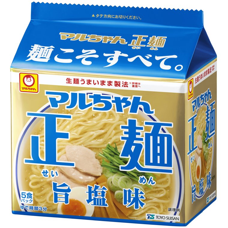 東洋水産 マルちゃん正麺 旨塩味 5食パック