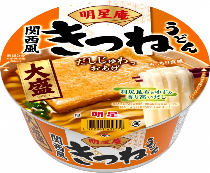 明星食品 明星庵 きつねうどん 大盛