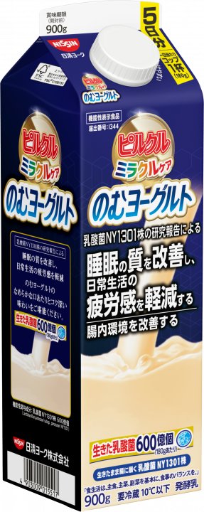 日清食品 ピルクル ミラクルケア のむヨーグルト 900g