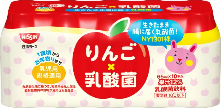日清食品 りんご乳酸菌 65ml×10