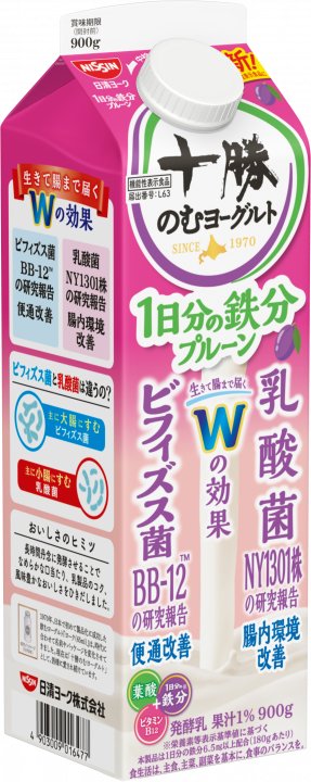 日清食品 十勝のむヨーグルト 1日分の鉄分 900g