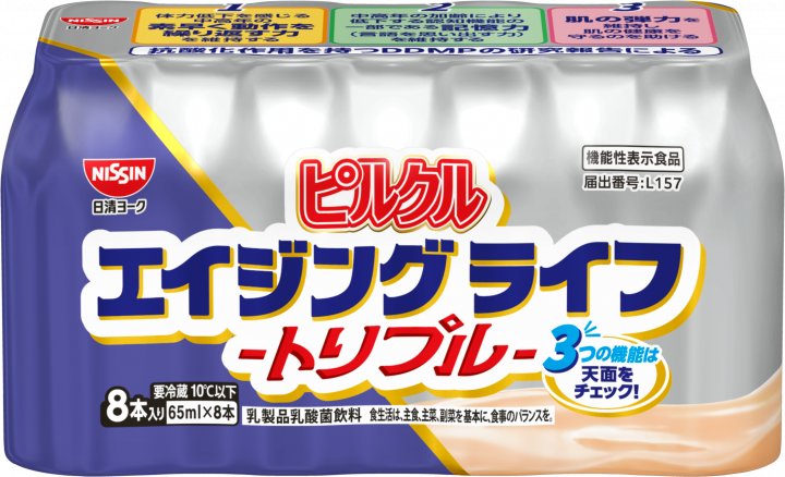 日清食品 ピルクル エイジングライフ -トリプル- 65ml×8