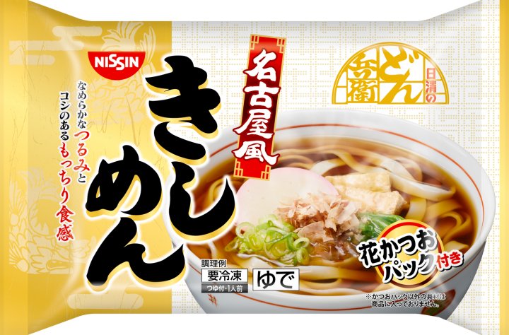 日清食品 冷凍 日清のどん兵衛 名古屋風きしめん 花かつお付き